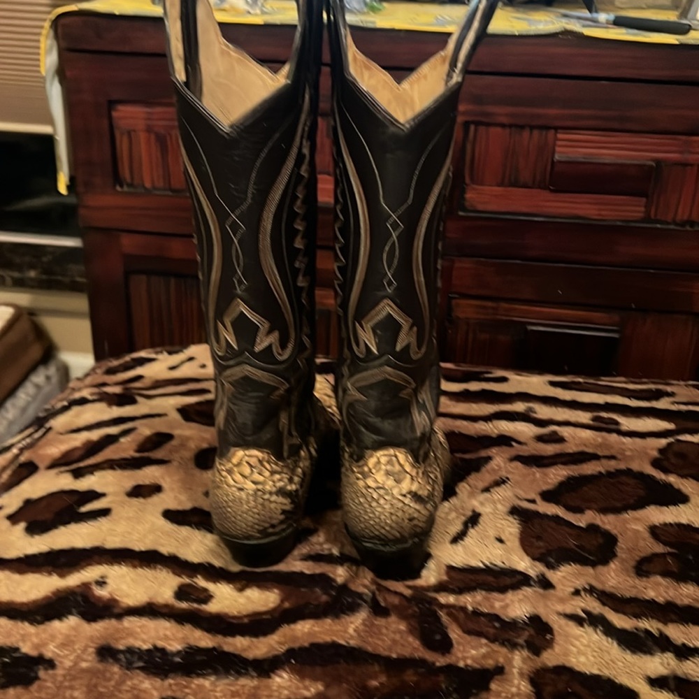 Panhandle Slim Snake Skin Boots Python - image 2